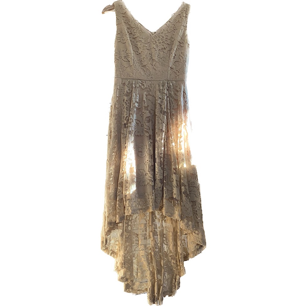 Romantic Lace High Low Dress